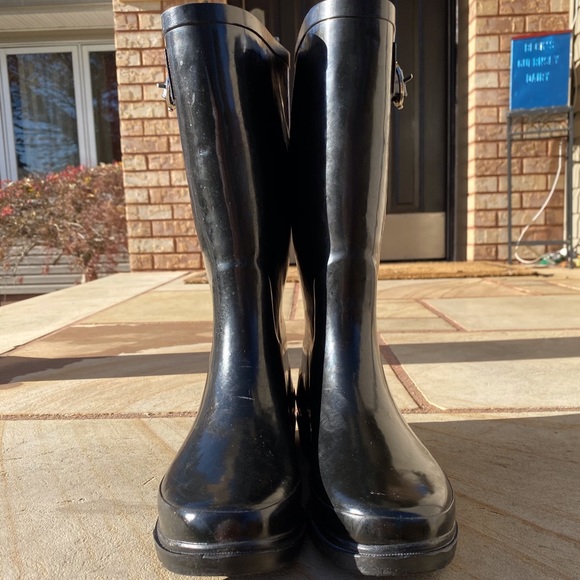 Nautica Shoes - Nautical Black and Navy Rain-boots